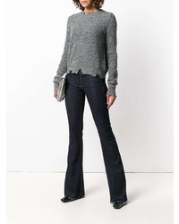 Черные джинсы-клеш от Dondup