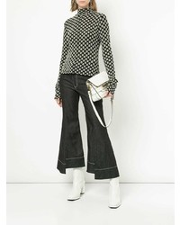 Черные джинсы-клеш от Irene