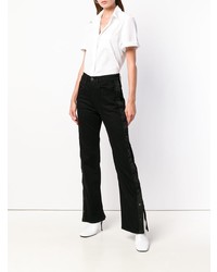 Черные джинсы-клеш от 3x1