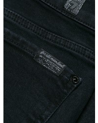 Черные джинсы-клеш от 7 For All Mankind