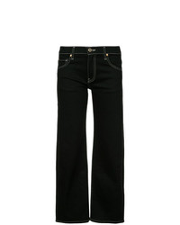Черные джинсы-клеш от Khaite