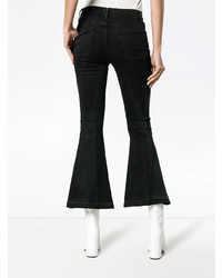 Черные джинсы-клеш от Frame Denim