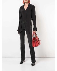 Черные джинсы-клеш от Frame Denim