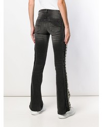 Черные джинсы-клеш от Kappa