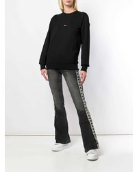 Черные джинсы-клеш от Kappa