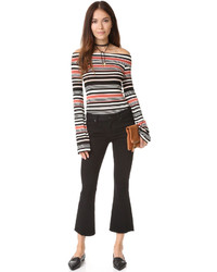 Черные джинсы-клеш от Hudson