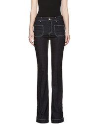 Черные джинсы-клеш от Stella McCartney
