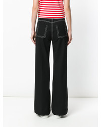 Черные джинсы-клеш от Joseph