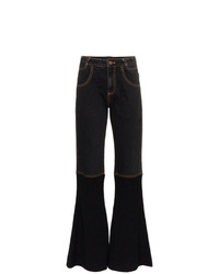 Черные джинсы-клеш от Telfar