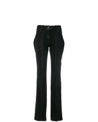 Черные джинсы-клеш от Valentino