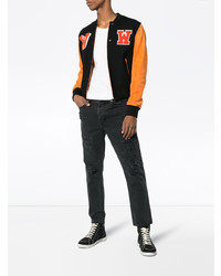 Мужские черные джинсы с вышивкой от Ksubi