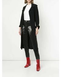 Женские черные джинсы с вышивкой от Dalood