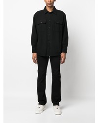 Мужские черные джинсы с вышивкой от Billionaire