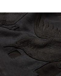 Мужские черные джинсы с вышивкой от Gucci