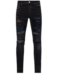 Мужские черные джинсы с "огурцами" от Amiri