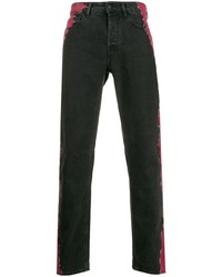 Мужские черные джинсы с принтом тай-дай от Marcelo Burlon County of Milan