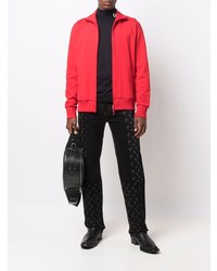 Мужские черные джинсы с принтом от Marine Serre