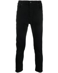 Мужские черные джинсы с принтом от Dondup