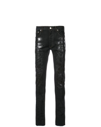 Мужские черные джинсы с принтом от Fagassent