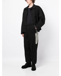 Мужские черные джинсы с принтом от Yohji Yamamoto