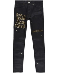 Мужские черные джинсы с принтом от Ksubi