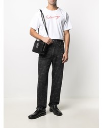 Мужские черные джинсы с принтом от Balenciaga