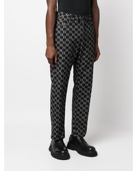 Мужские черные джинсы с принтом от Karl Lagerfeld