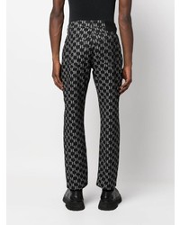 Мужские черные джинсы с принтом от Karl Lagerfeld