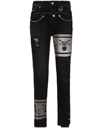Мужские черные джинсы с принтом от Mastermind Japan