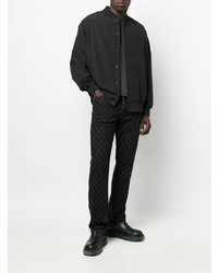 Мужские черные джинсы с принтом от Misbhv