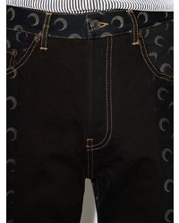 Мужские черные джинсы с принтом от Marine Serre