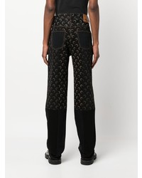 Мужские черные джинсы с принтом от Marine Serre