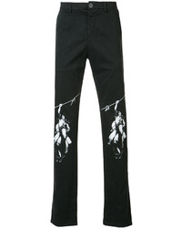 Мужские черные джинсы с принтом от Off-White