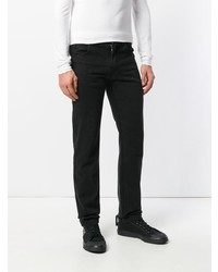 Мужские черные джинсы с принтом от Raf Simons