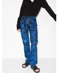 Мужские черные джинсы с принтом от Maximilian