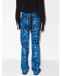 Мужские черные джинсы с принтом от Maximilian