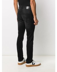 Мужские черные джинсы с принтом от R13
