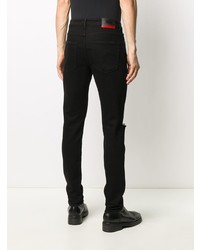 Мужские черные джинсы с принтом от Vision Of Super