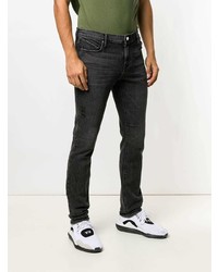 Мужские черные джинсы с принтом от RtA