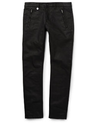 Мужские черные джинсы с шипами от Alexander McQueen