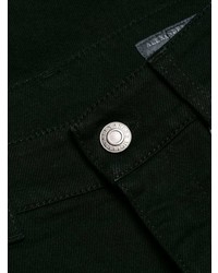 Черные джинсы скинни с вышивкой от Alexander McQueen