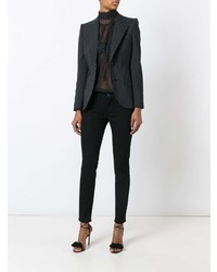 Черные джинсы скинни с вышивкой от Dolce & Gabbana