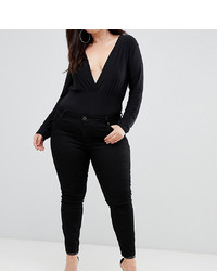 Черные джинсы скинни от Asos Curve