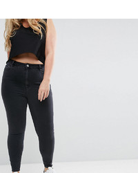 Черные джинсы скинни от Asos Curve