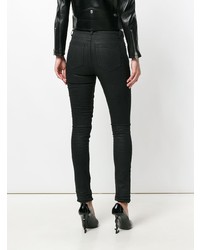 Черные джинсы скинни от Saint Laurent