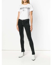 Черные джинсы скинни от Philipp Plein