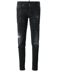 Черные джинсы скинни от Dsquared2