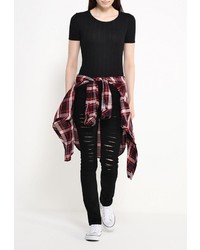 Черные джинсы скинни от Sela