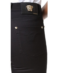 Черные джинсы скинни от Versace