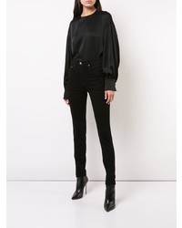 Черные джинсы скинни от Brock Collection